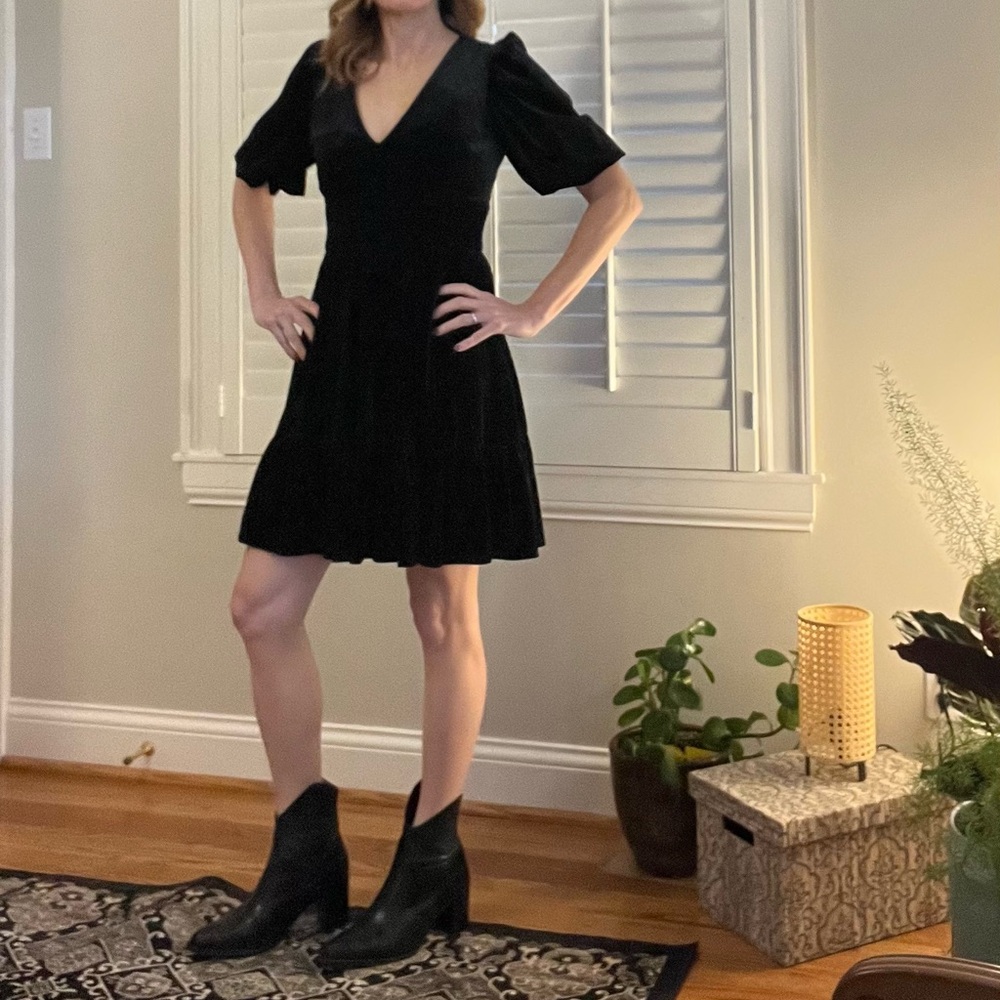 Antonio Melani Black Velvet Dress